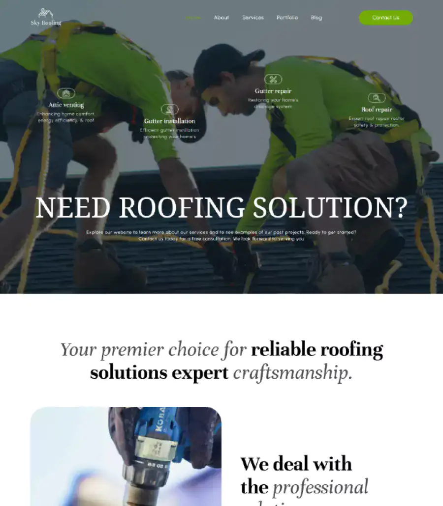 Roofing Flipporama Template Thumbnail