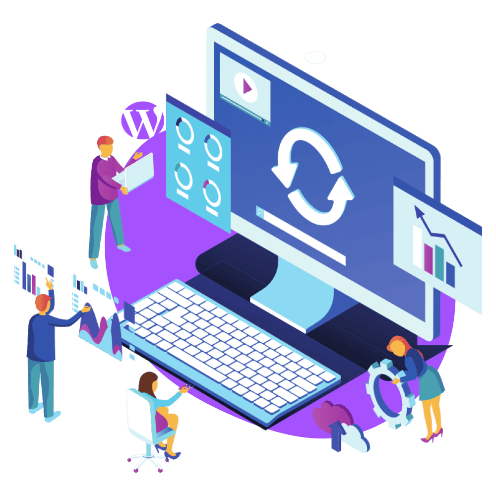 Wp Care Systems Dashboard Illustration